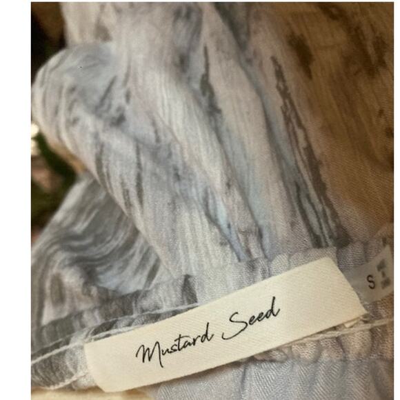 Gray and White Strapless Dress - Mustard Seed - Size Small - Picture 8 of 9